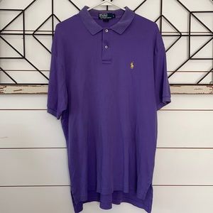 Purple short sleeved Ralph Lauren Polo sz L